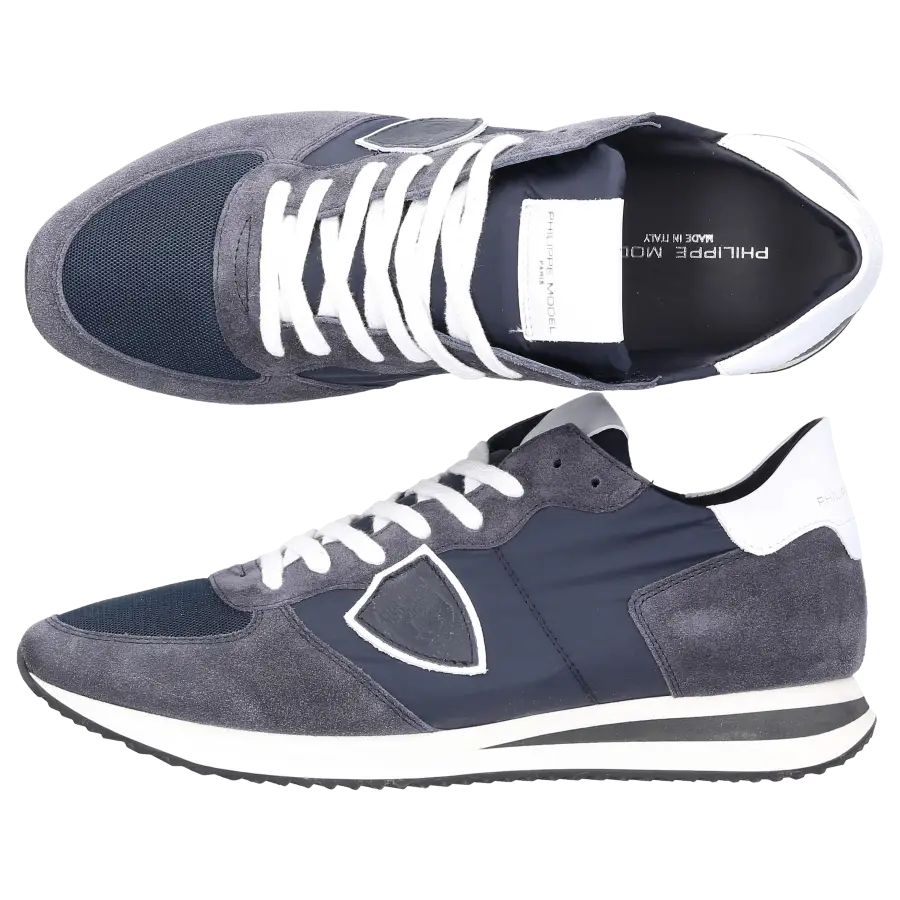 Philippe Model - Sneaker low TZLU Veloursleder - blau