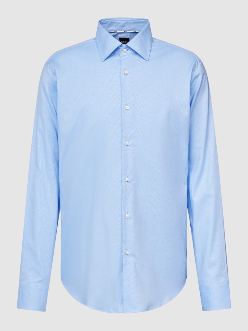 Regular Fit Business-Hemd mit Kentkragen Modell 'Joe' in bleu