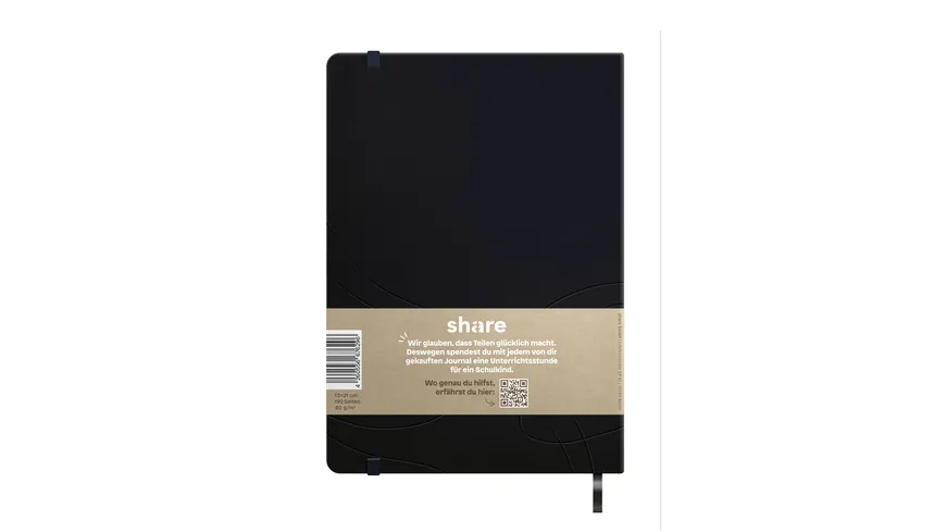 share A5 Journal Notizbuch A5 anthrazit punktkariert