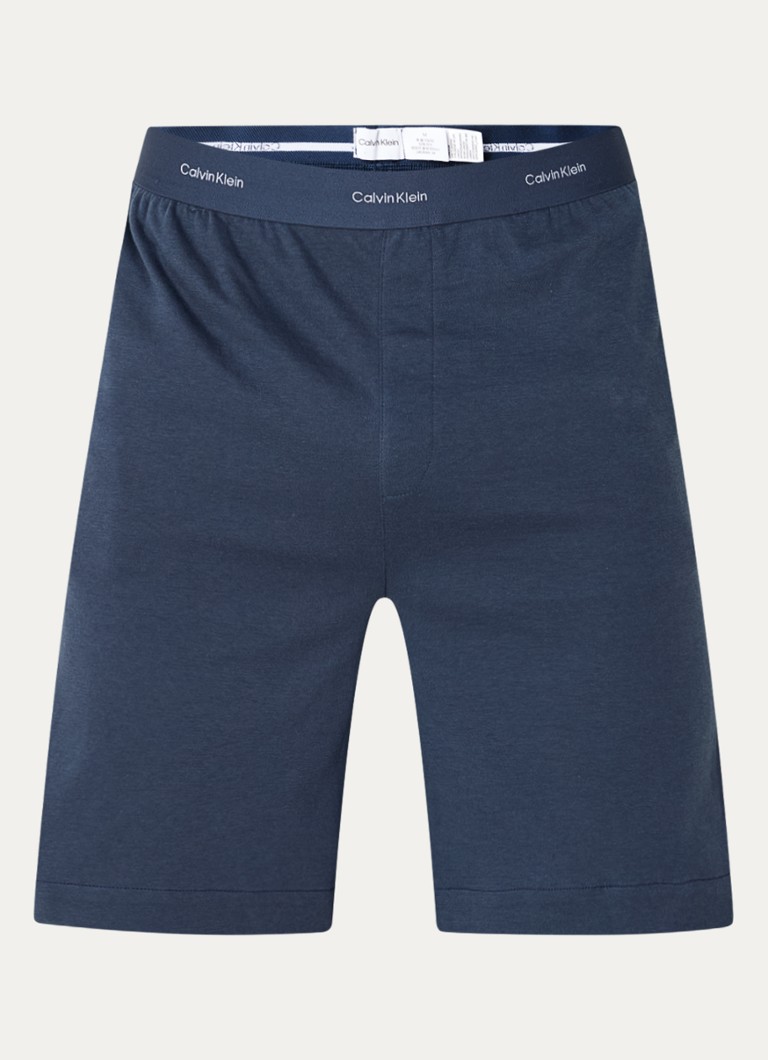Calvin Klein pajama shorts with logo waistband and side pockets