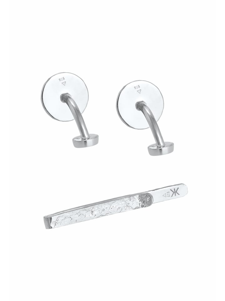 KUZZOI Schmuckset 925 Sterling Silber Geo in Silber günstig kaufen onesize