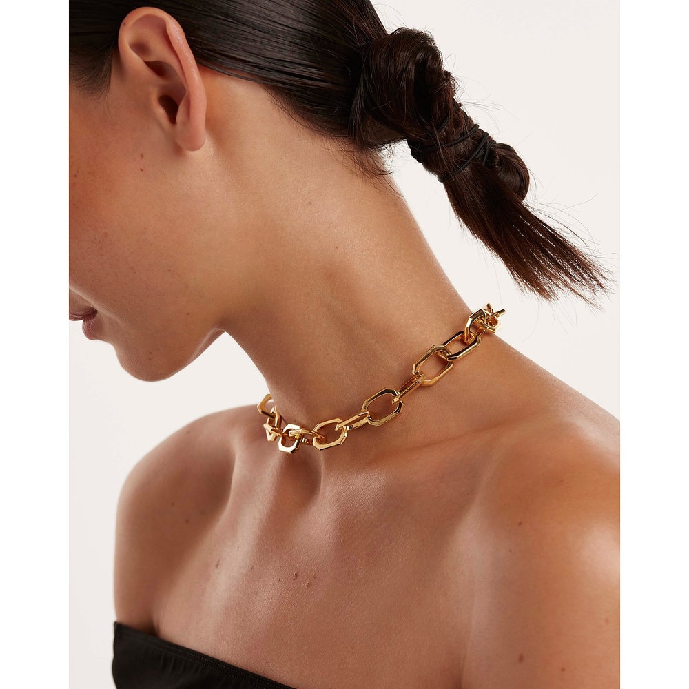 P D Paola Chaînette Laiton collier