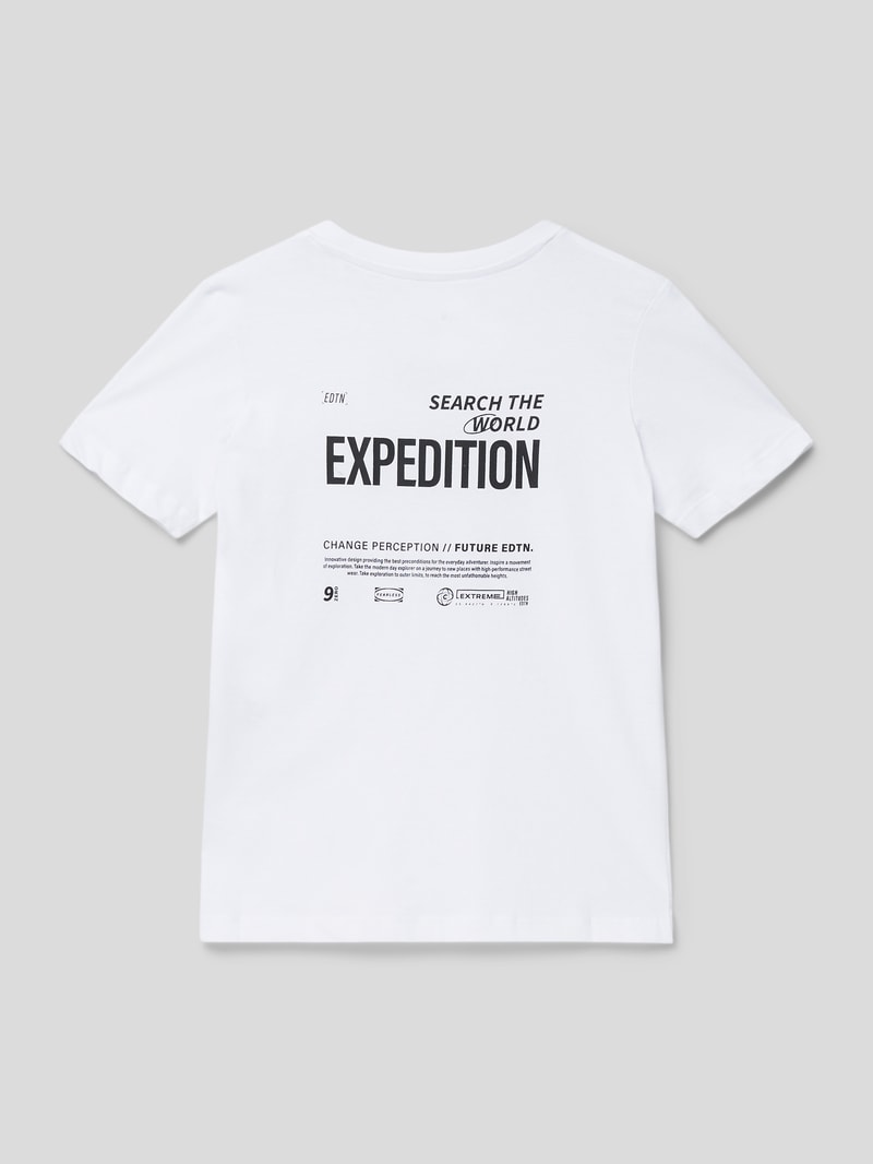 T-Shirt mit Motiv-Print Modell 'COEDTN' in weiß