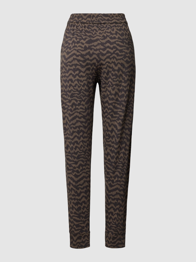 Pyjama-Hose mit Allover-Muster in anthrazit