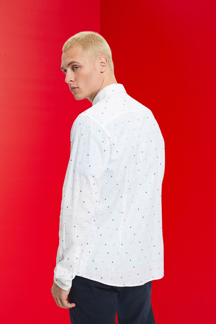 Hemd aus Slub Baumwolle mit Lunar-Dot-Muster