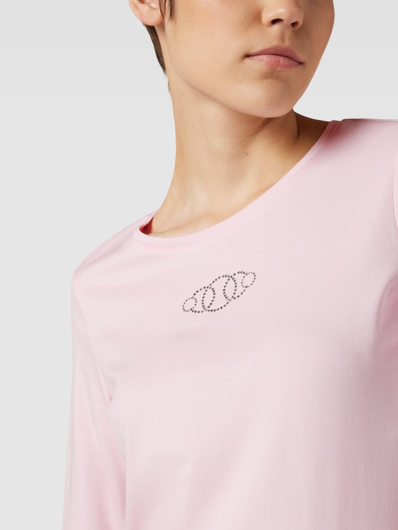 Longsleeve mit 3/4-Arm in hellrosa