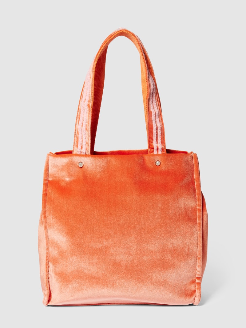 Shopper mit Label-Detail Modell 'Iris' in apricot