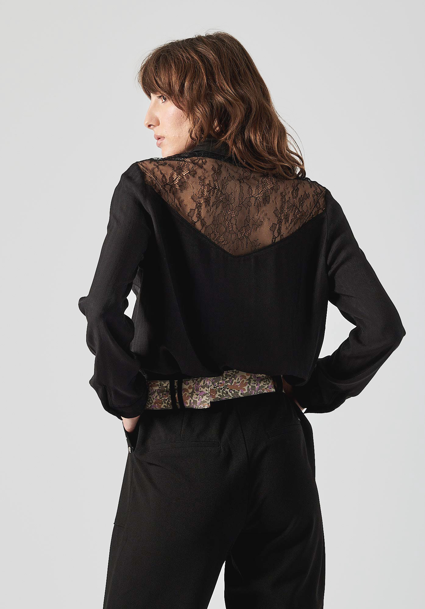 CHAYA  Chemise noire femme