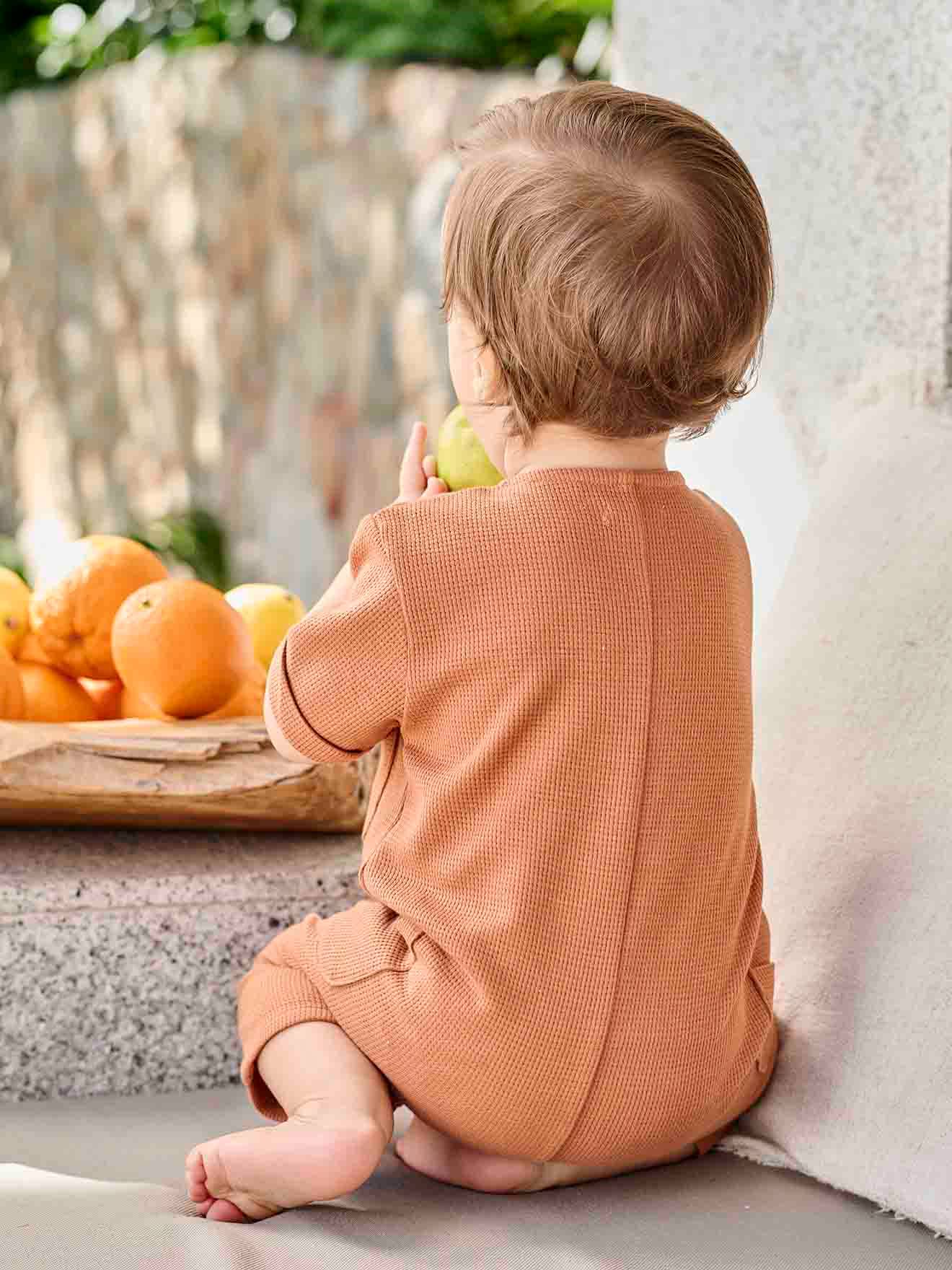 Vertbaudet Jungen Baby Overall Oeko-Tex - rost