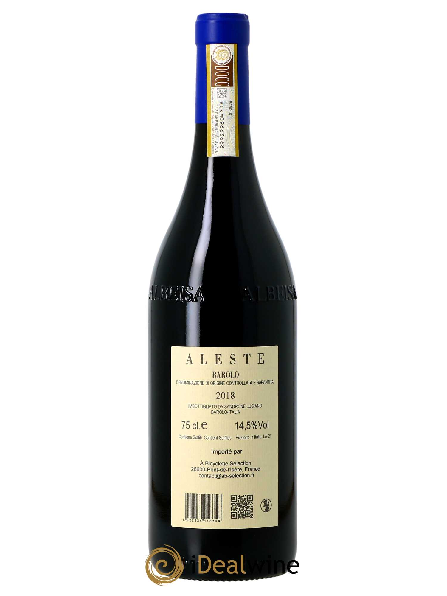 Barolo DOCG Aleste (anciennement Cannubi Boschis) Luciano Sandrone  2018 - Lot de 1 Bouteille