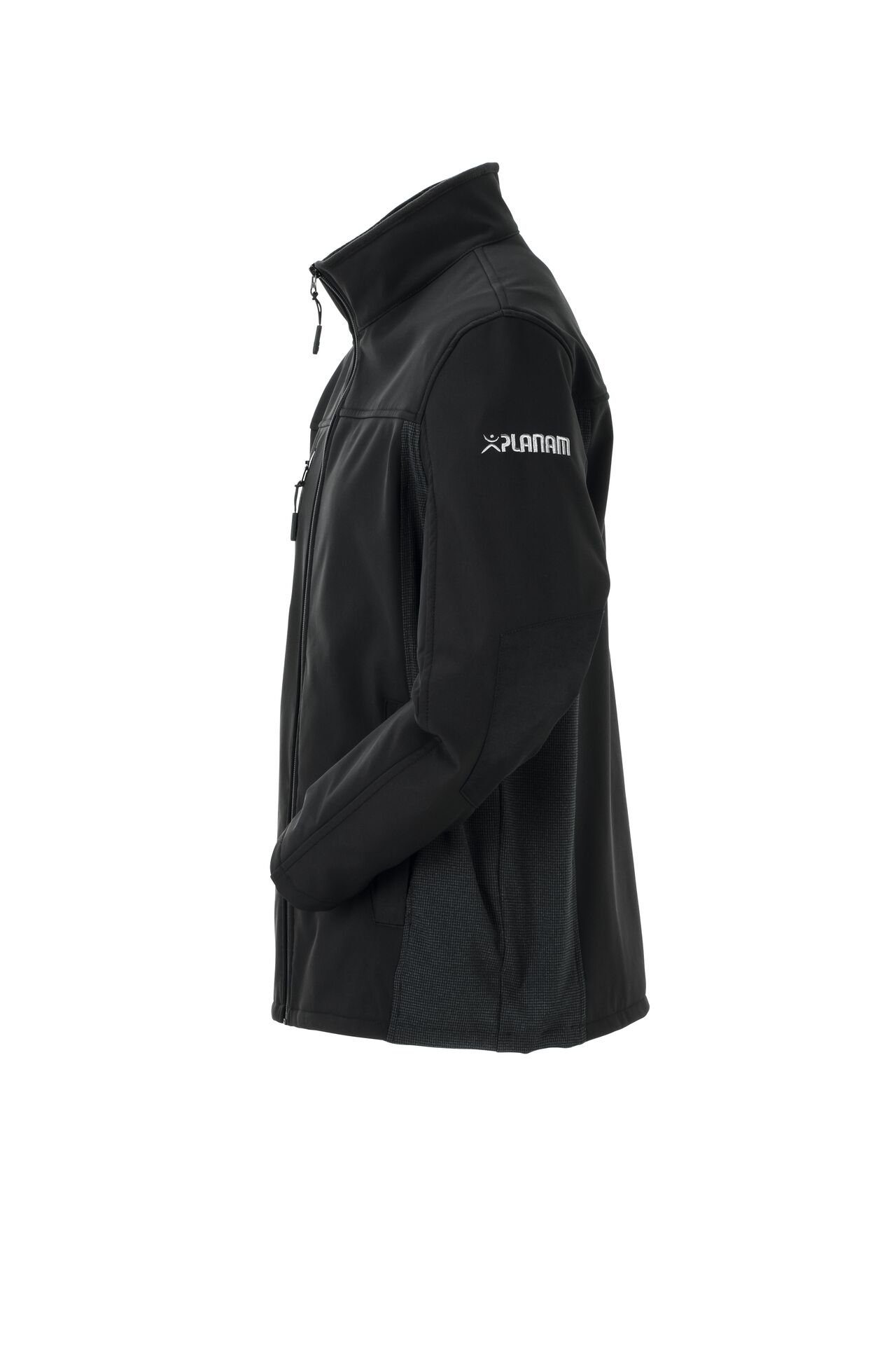 Planam Arbeitshose Herren Pure Softshelljacke Norit schwarz Größe 52 (1-tlg)