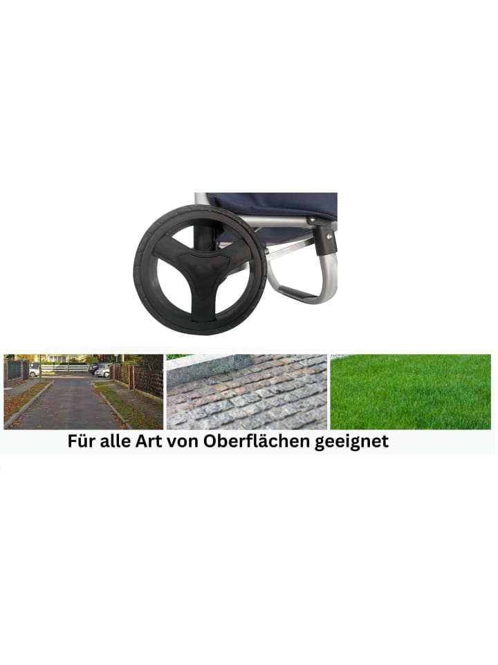 Cheffinger 40L Einkaufswagen Trolley in Blau günstig kaufen 40