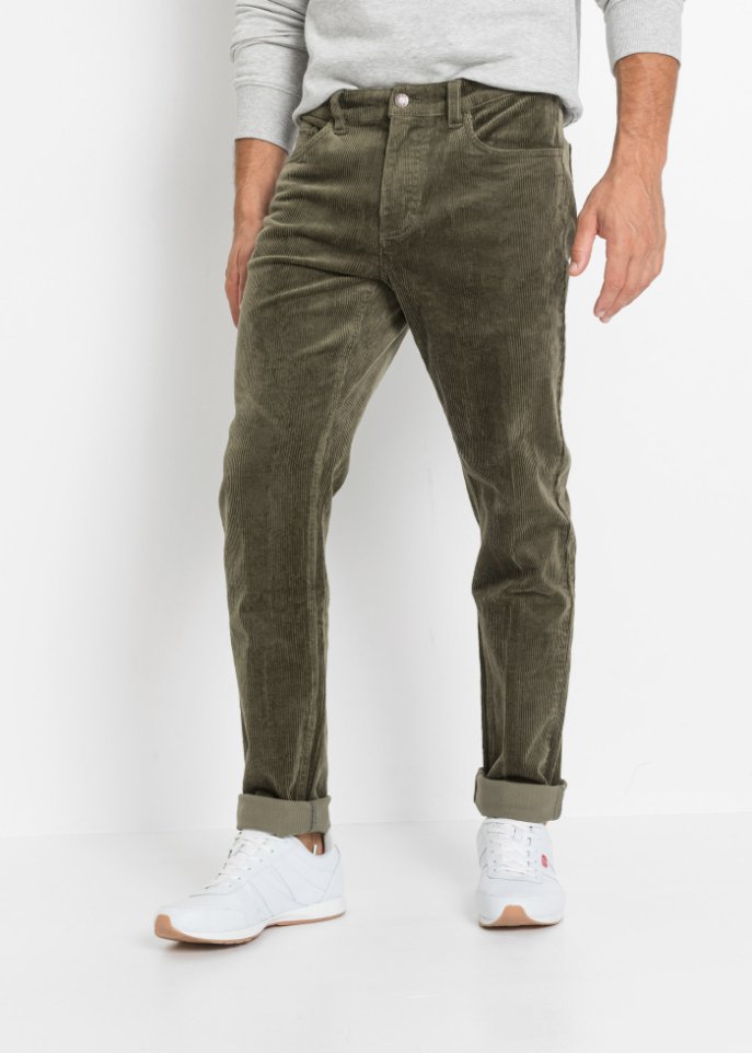 Slim Fit Stretch-Cordhose mit Komfortschnitt