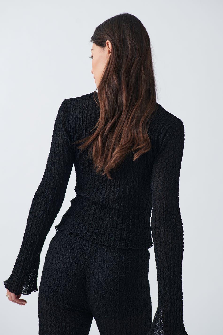 Lace asymmetric top
