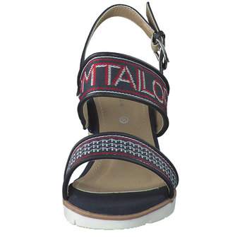 Tom Tailor Keilsandale in blau