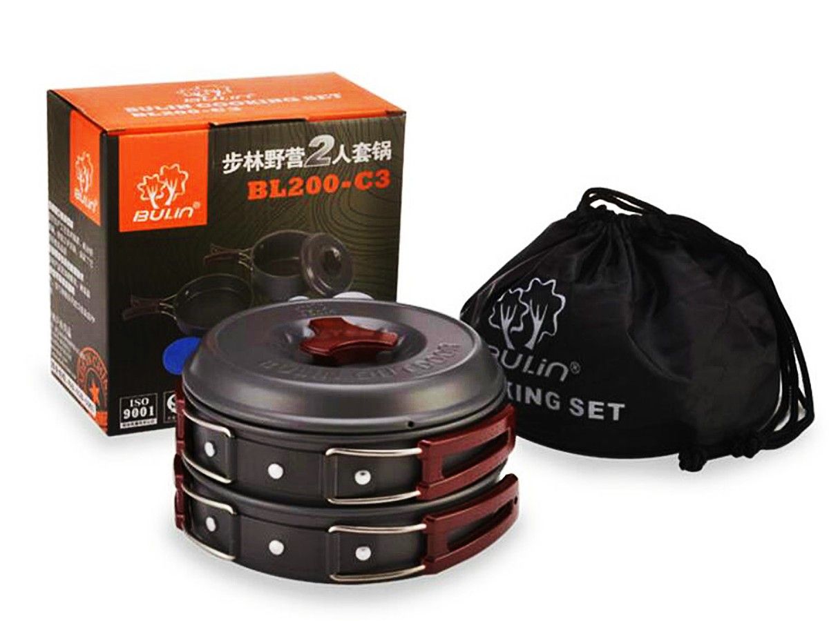 Bulin Camping Kochgeschirr Set 9-Teilig 1 Person