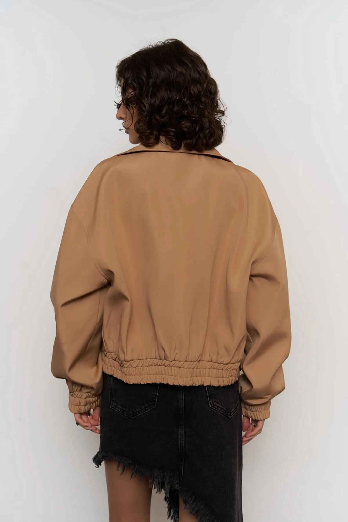 MAİ COLLECTİON  Crown Tan Bomberjacke