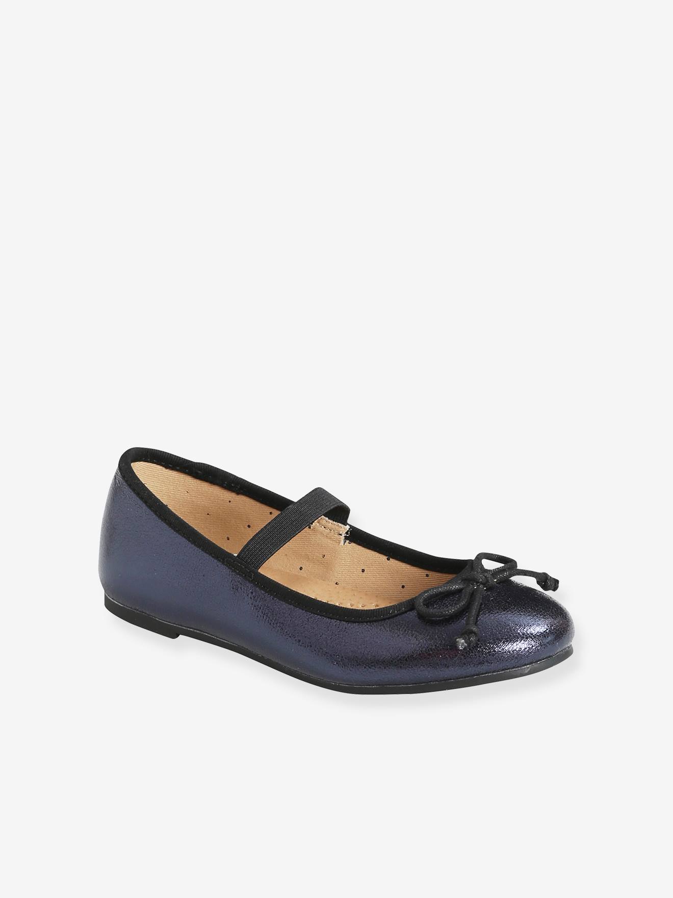 Vertbaudet Mädchen Ballerinas mit Glanzeffekt - silber