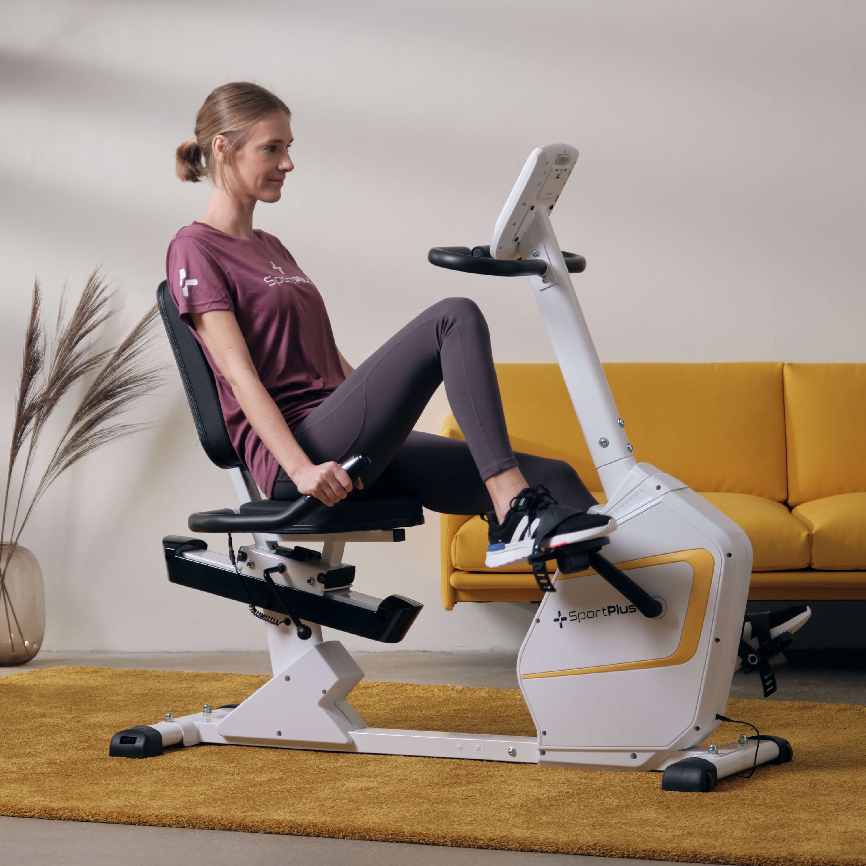 SportPlus Heimtrainer SP-RB-9900-W-iE, Sitzheimtrainer, App-Steuerung, SP-RB-9900-iE