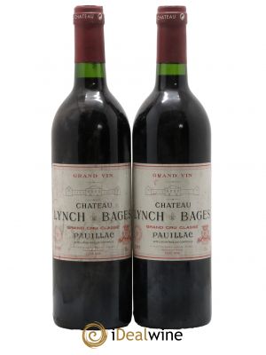Château Lynch Bages 5ème Grand Cru Classé  1995 - Lot de 2 Bouteilles