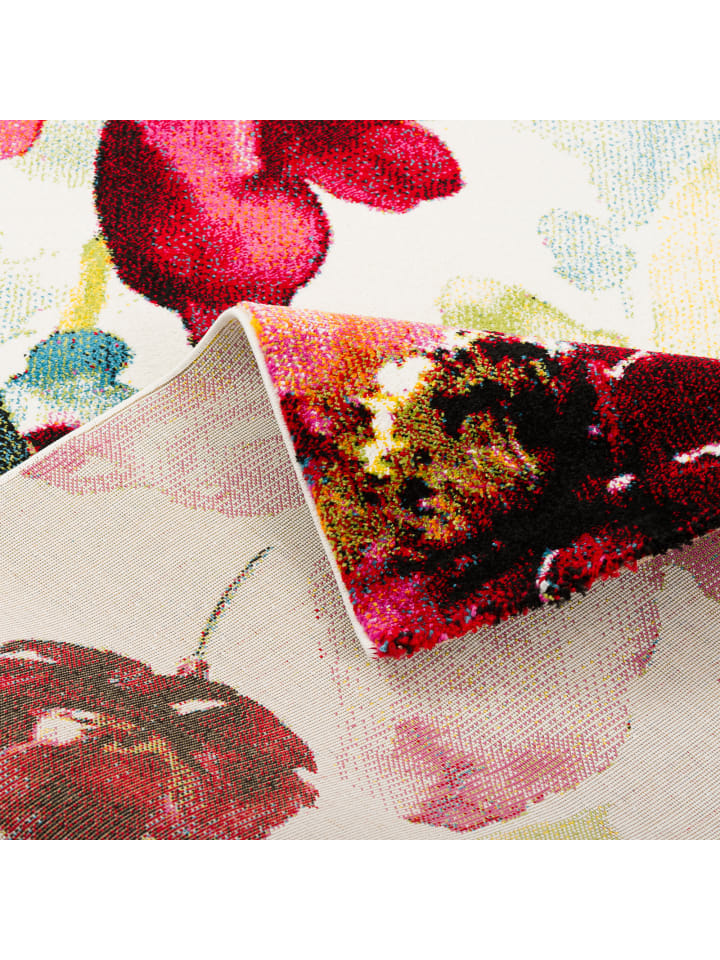 Pergamon Designer Teppich Brilliant Blumen in Bunt günstig kaufen