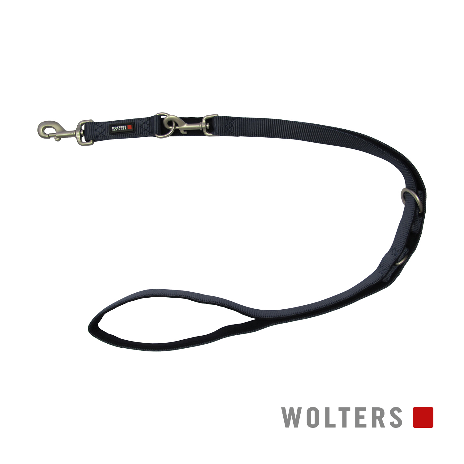 Wolters Hundeleinen Wolters Führleine Professional Comfort graphit schwarz 2,5 cm