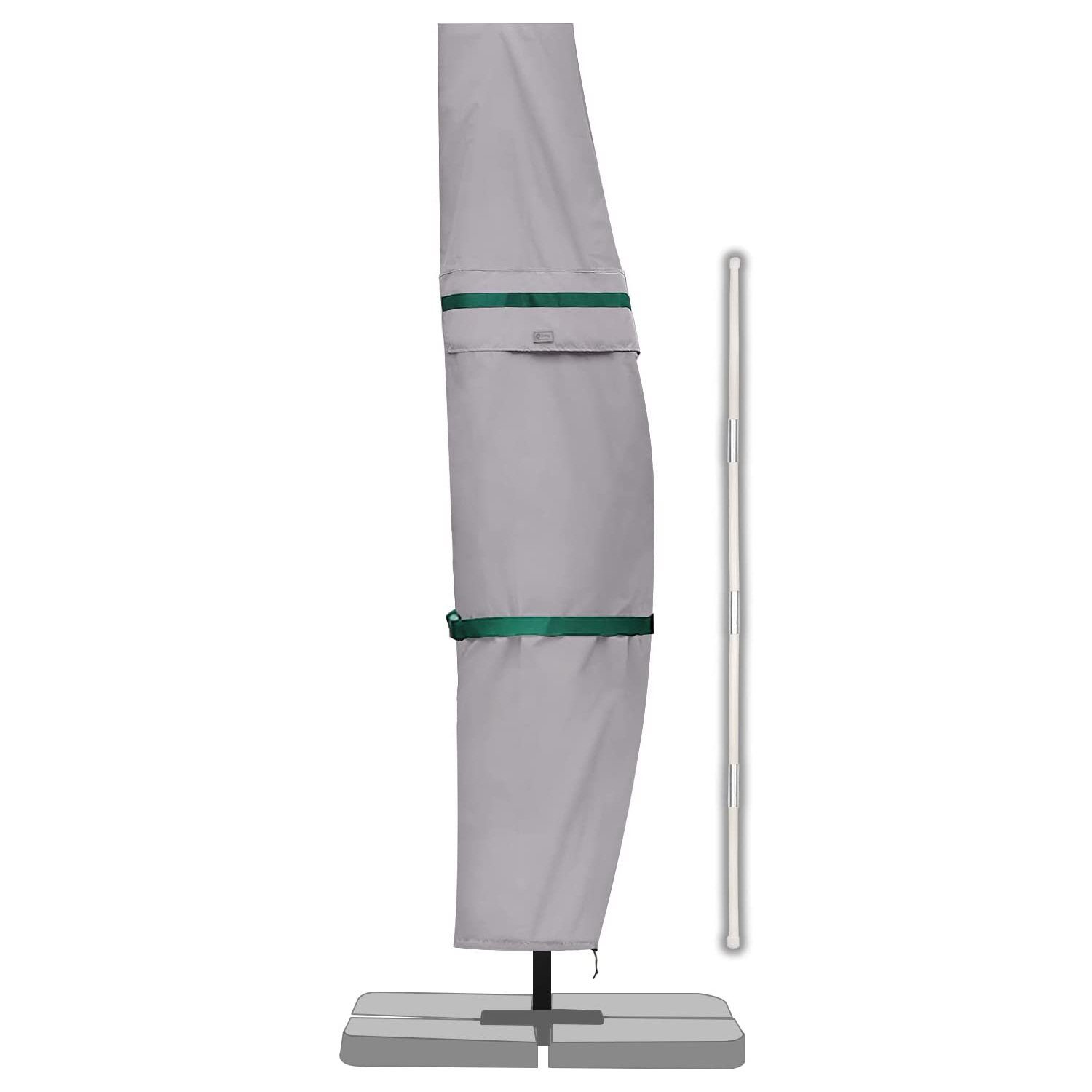 Sekey Sonnenschirm-Schutzhülle Ampelschirm Abdeckhauben Sonnenschirm, aus Polyester, bis Ø 300 cm, Winterfest, Wasserabweisend, Wetterfest, Robust, Reißfest