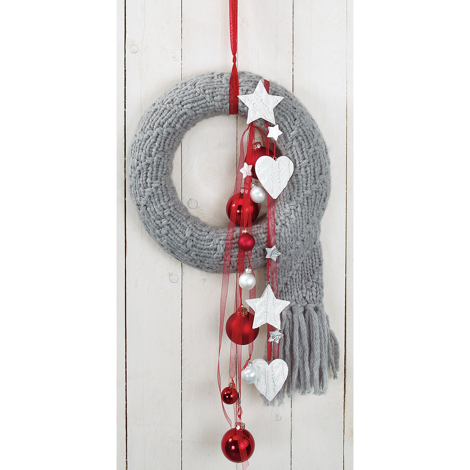 Weihnachtskugeln aus Glas, rot, 6 cm Ø, 12 Stück