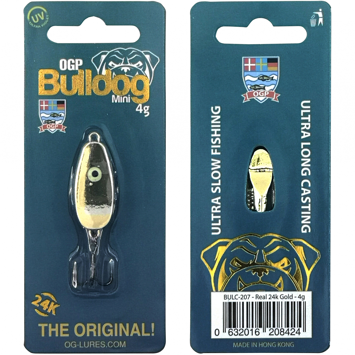 OGP Forellenköder Bulldog Mini (24k Gold)
