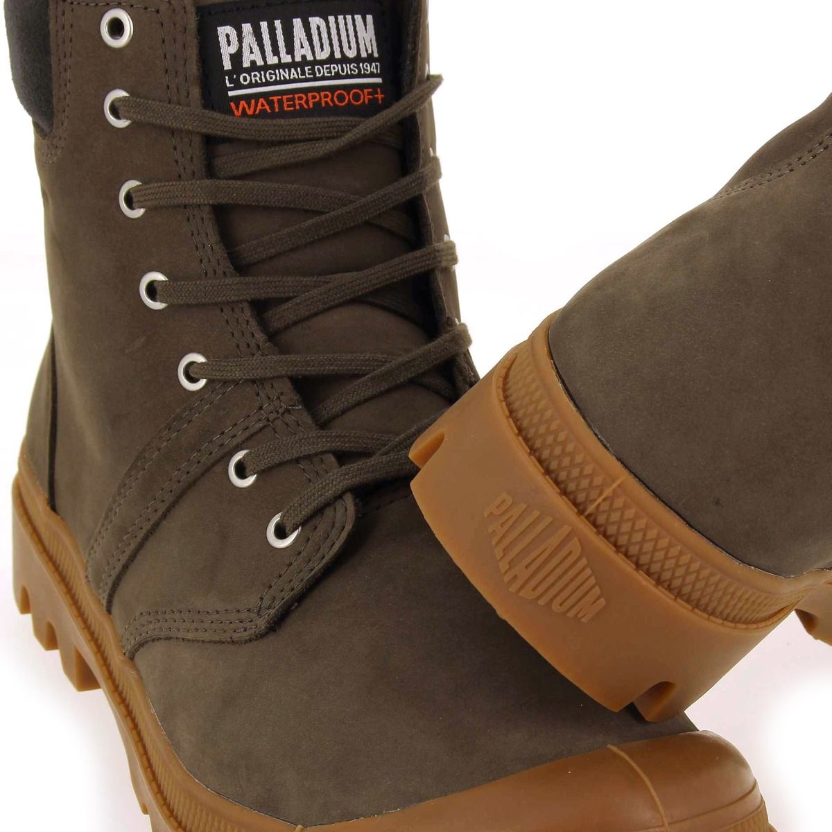 Palladium  PALLABROUSSE CUFFWP+ - marron