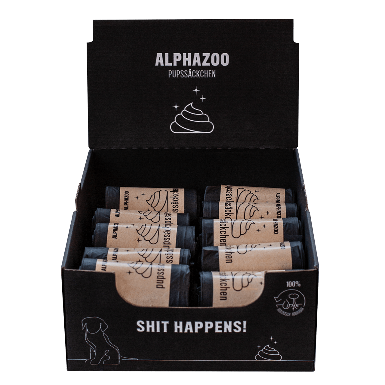 ALPHAZOO Hundekotbeutel ALPHAZOO Pupssäckchen Kotbeutel für Hunde
