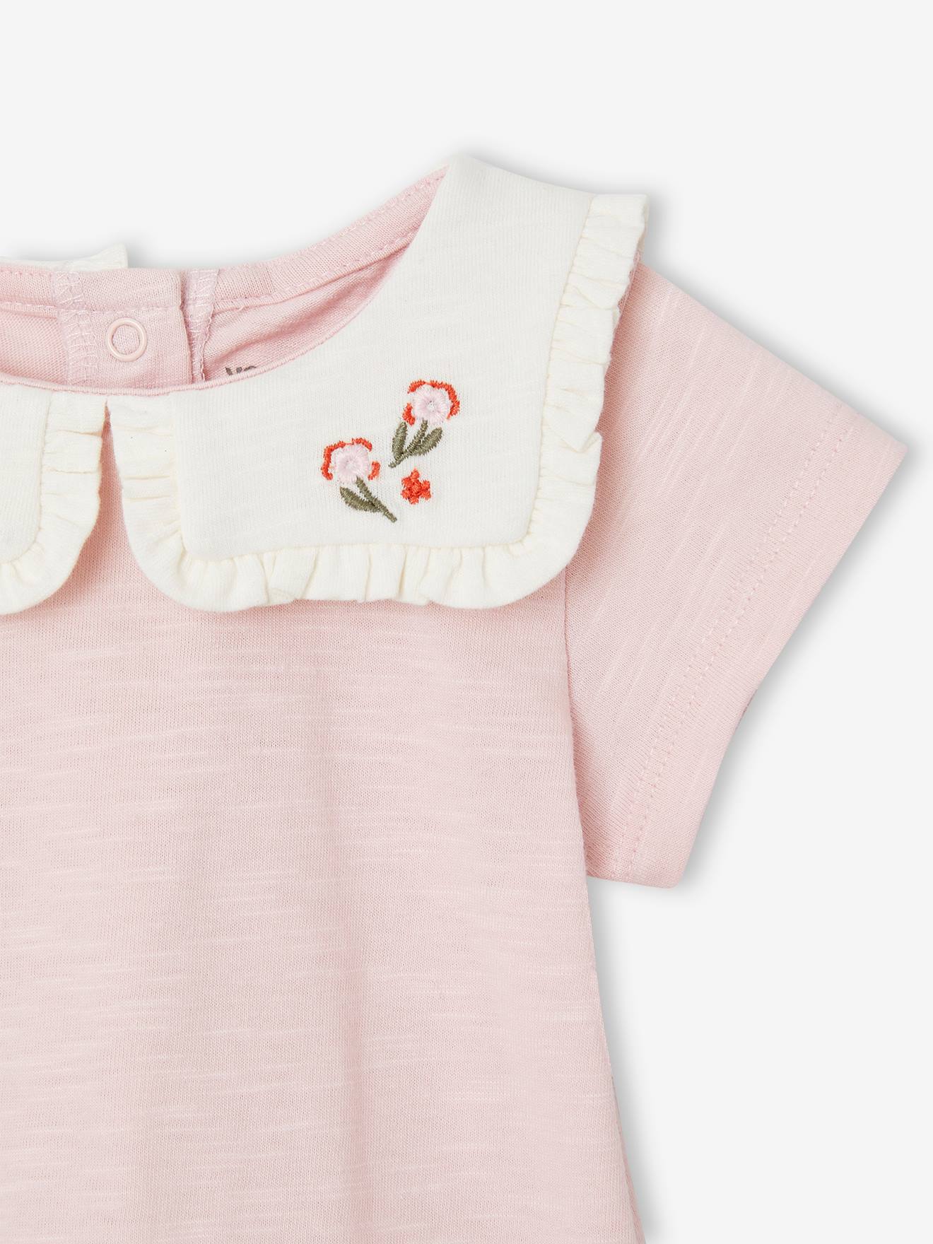 Vertbaudet 2er-Pack Baby T-Shirts aus Bio-Baumwolle - rosa