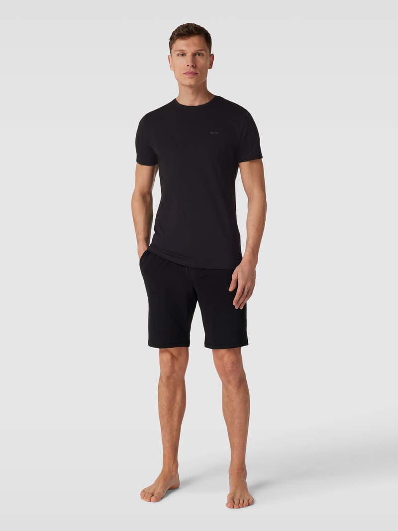 Unterhemd mit Label-Detail in schwarz