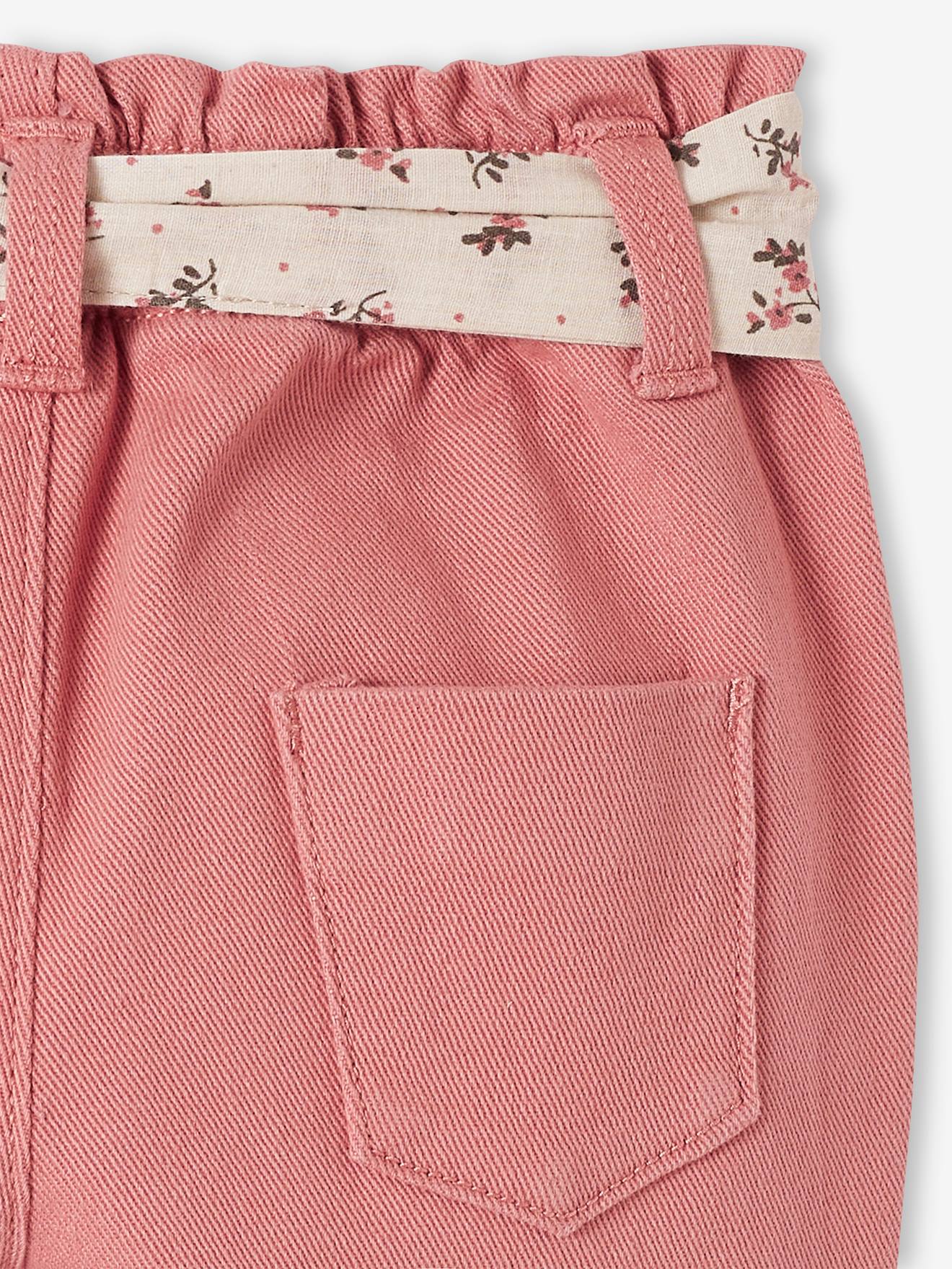 Pantalon avec ceinture en tissu bébé chaudron