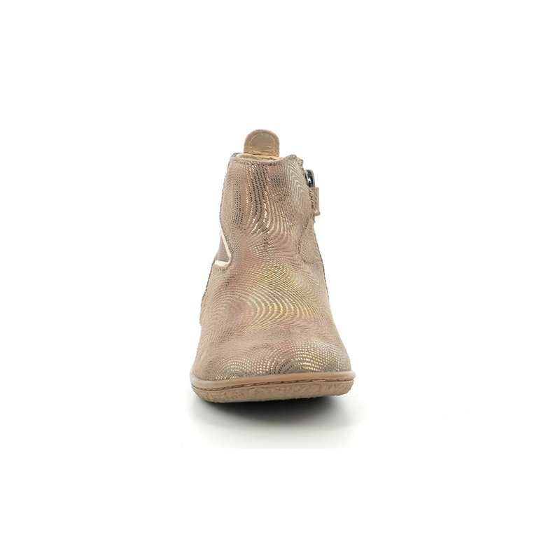 Boots cuir Vermillon