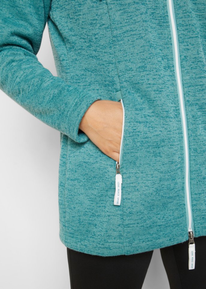 Strickfleecejacke mit Teddyfleece-Futter