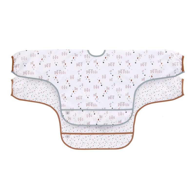 Lot de 2 bavoirs manches longues avec poche mouton Lässig