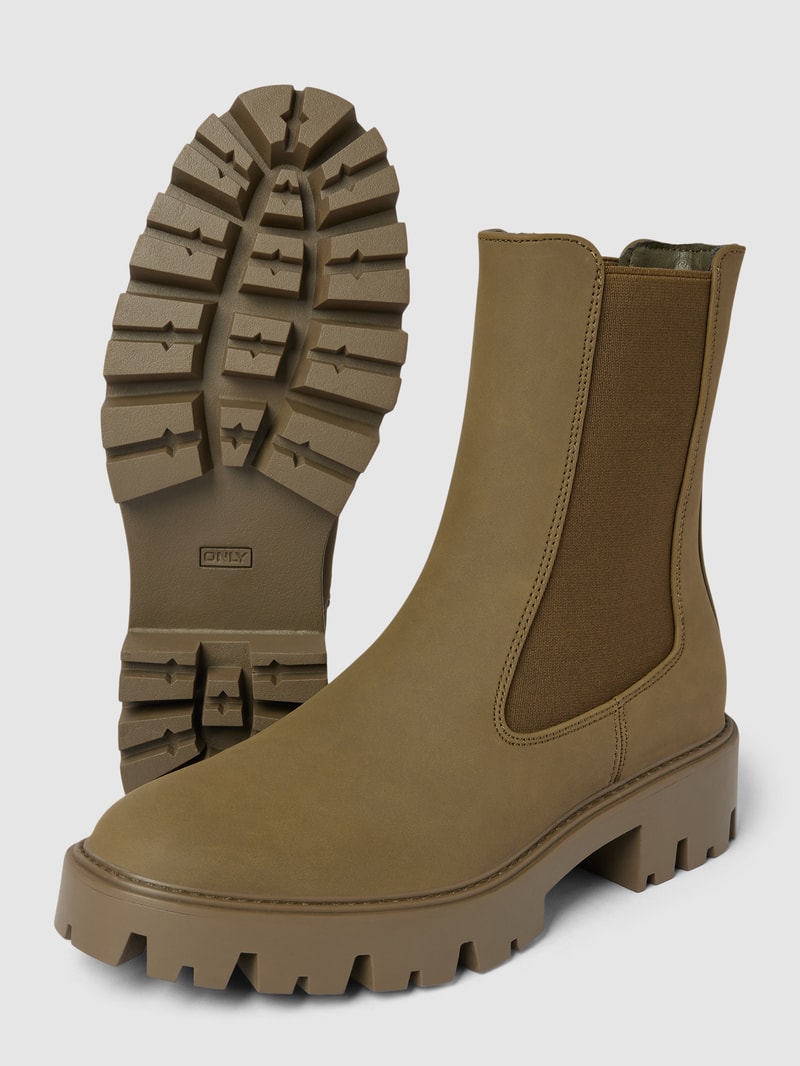 Chelsea Boots mit profilierter Sohle Modell 'BETTY' in hellbraun