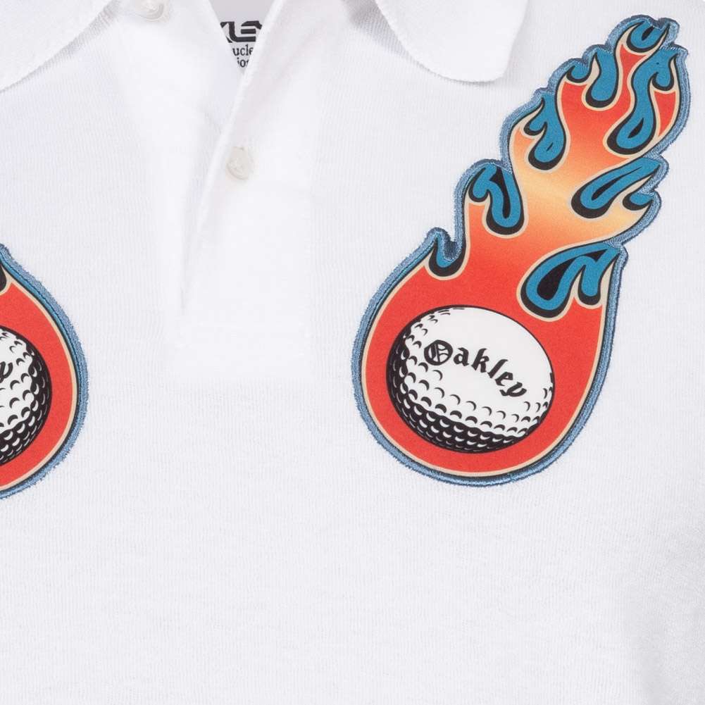 Oakley Golf Flame Terry Herren Polo-Shirt 434445-100