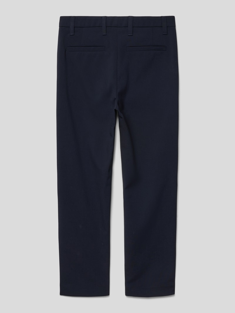 Stoffhose mit französischen Eingrifftaschen in marineblau