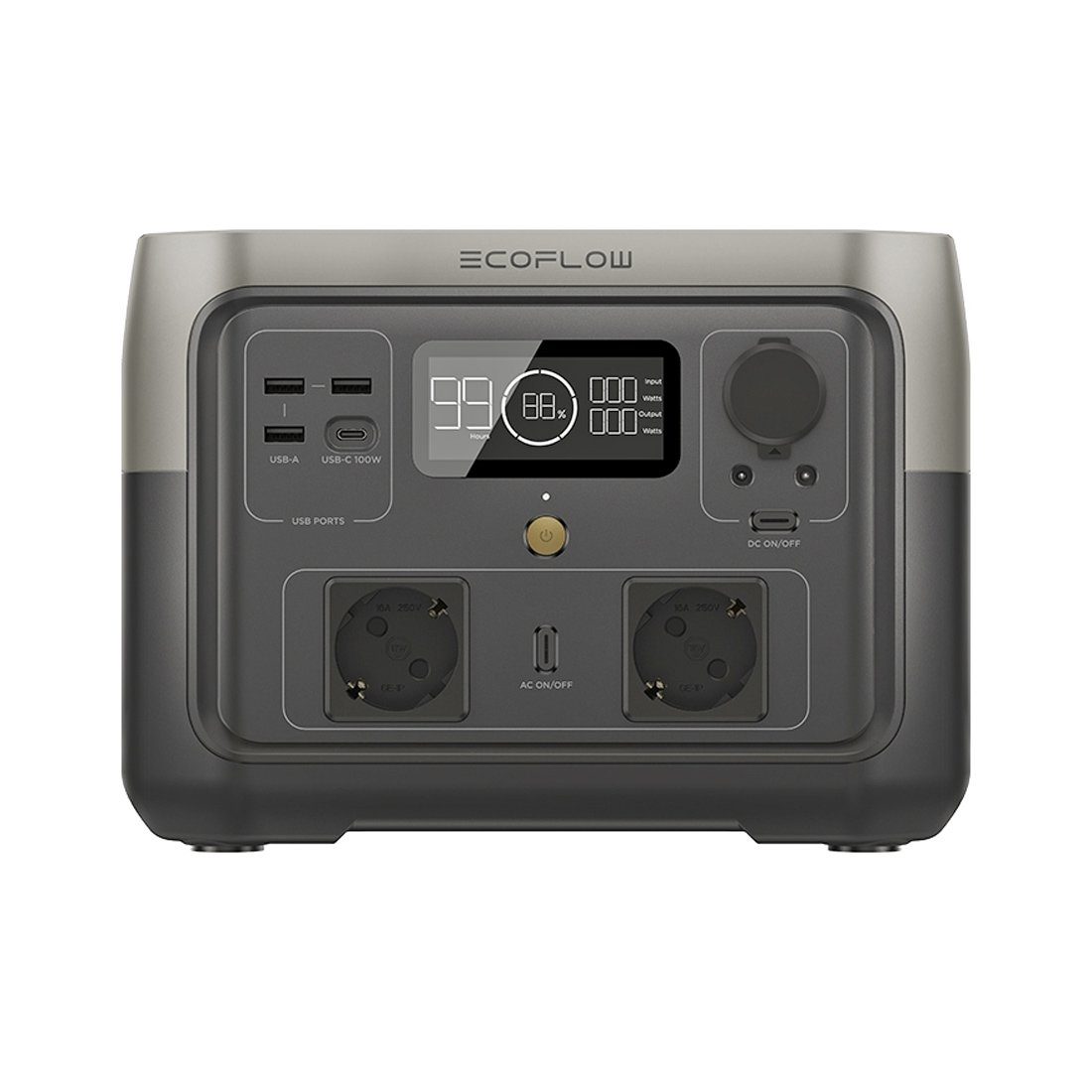 Ecoflow Ecoflow River 2 Max Powerstation mit 110W Solarpanel Smart-Home-Station