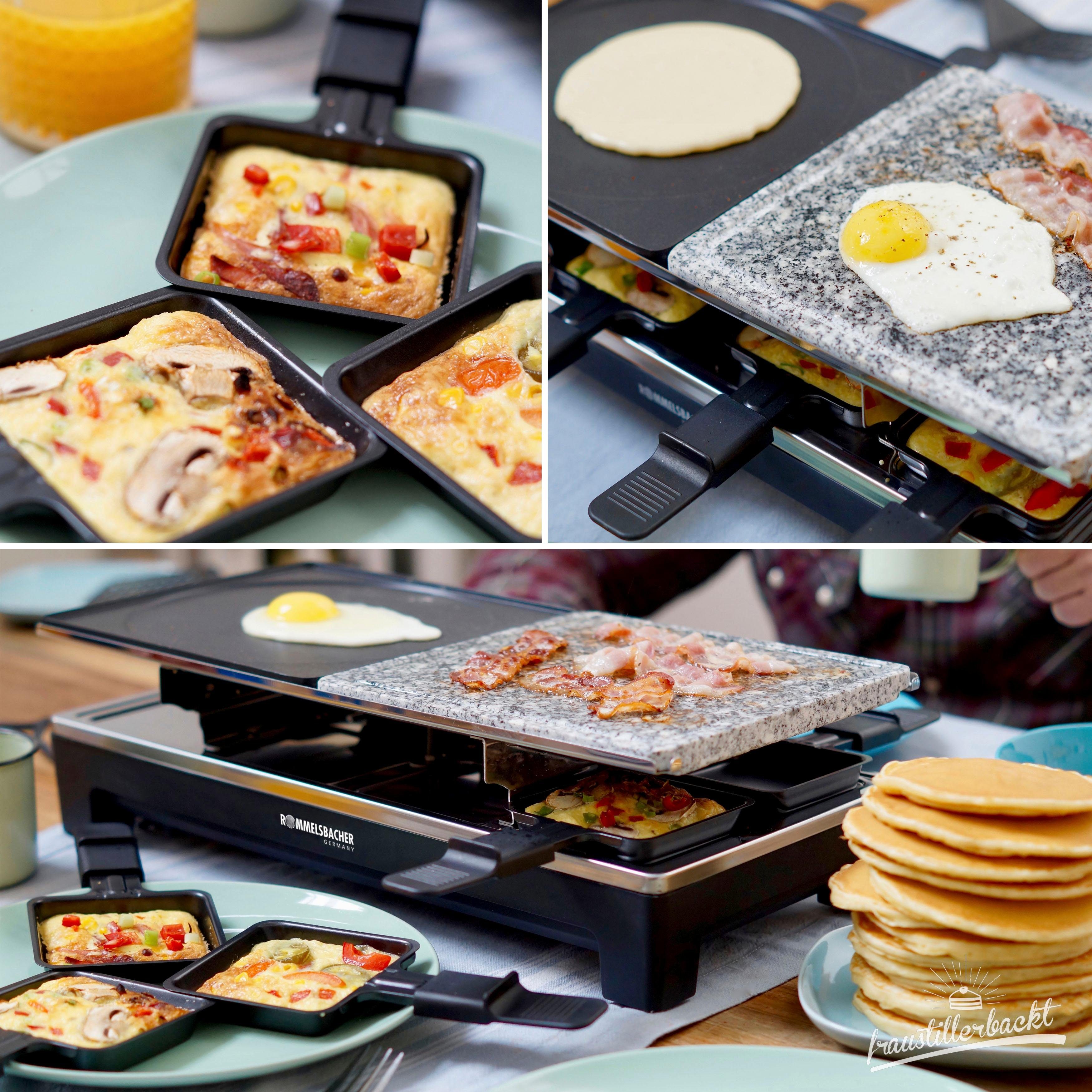 Rommelsbacher Raclette RCS 1350, 8 Raclettepfännchen, 1350 W