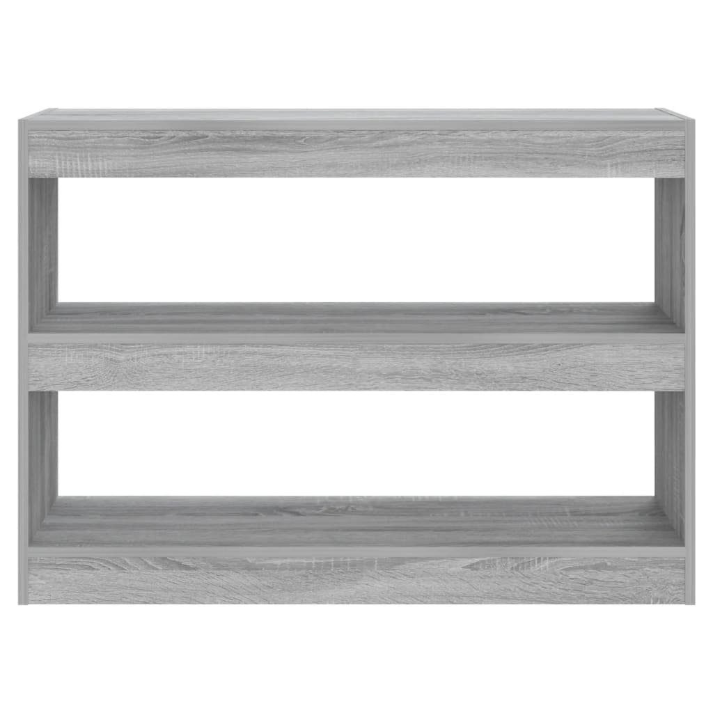 vidaXL Bücherregal Bücherregal/Raumteiler Grau Sonoma 100×30×72 cm, 1-tlg.
