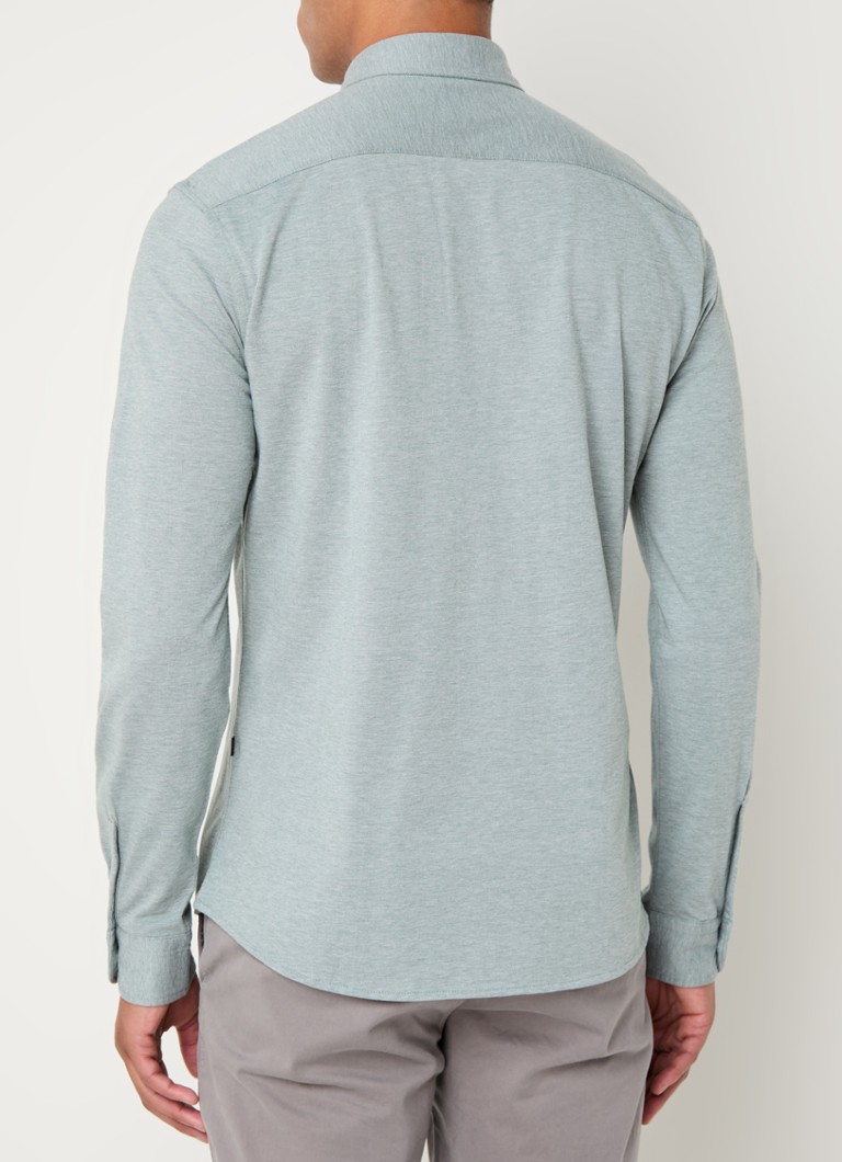 Camisa HUGO BOSS Mysoft_2_M de corte regular com bordado do logotipo