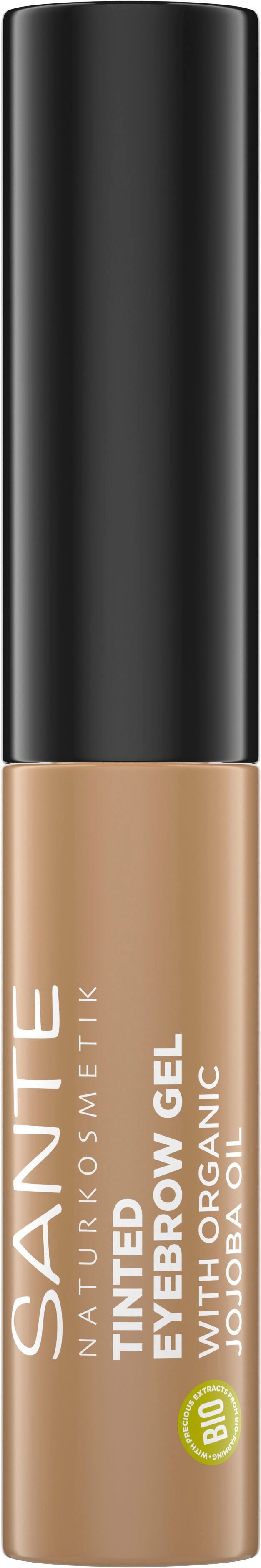 SANTE Augenbrauen-Gel Tinted Eyebrow Gel, Augen-Make-Up, mit Bio-Jojobaöl