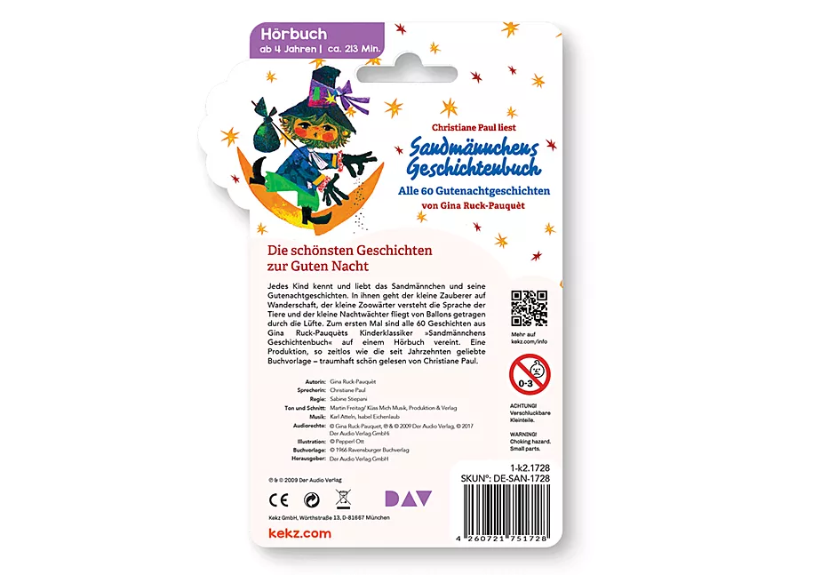 Kekz - Sandm&auml;nnchen Geschichtenbuch