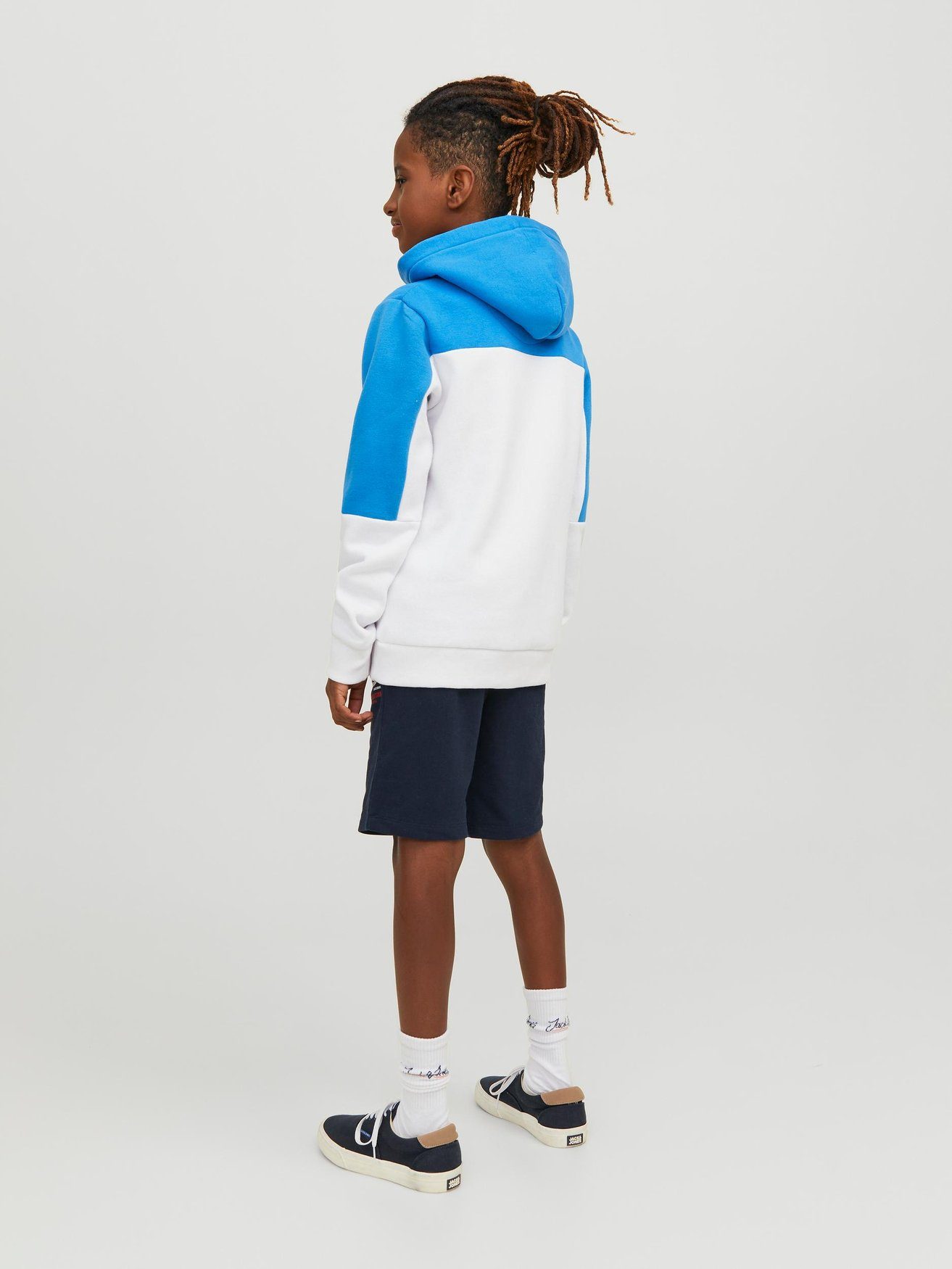 Jack & Jones Shorts Sweat Shorts Kurze Jogginghose JPSTLOGO 5986 in Navy