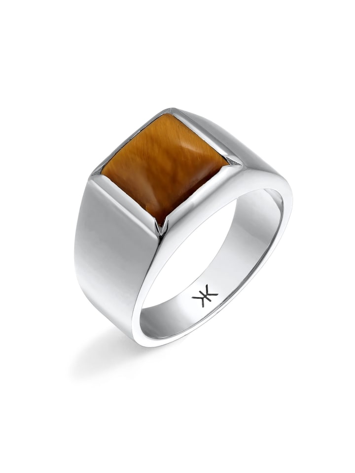 KUZZOI Ring 925 Sterling Silber in Silber günstig kaufen