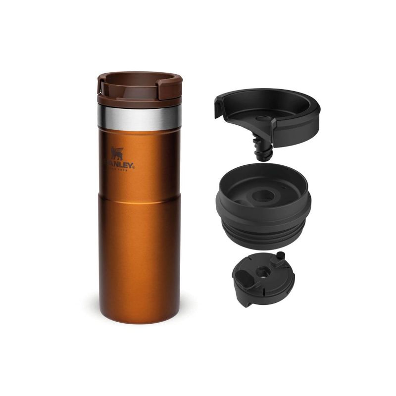 Thermo-Fahrradflasche, Stanley Classic Neverleak Travel Mug 16oz \/ 470ml Maple