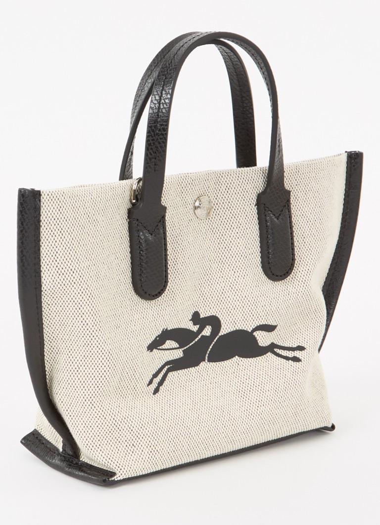 Longchamp Essential Toile canvas crossbody bag XS with detachable shoulder strap